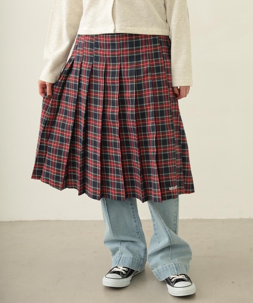 MILKFED.（ミルクフェド） スカート PLEATED PLAID SKIRT : ZOZOTOWN