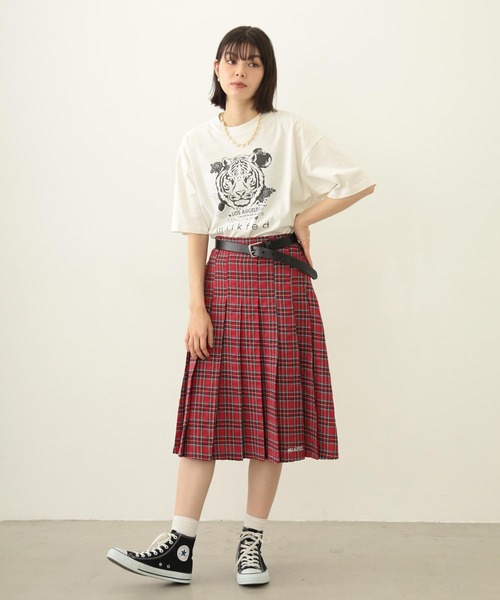 スカート plaid skirt MILKFED.（ミルクフェド） スカート PLEATED PLAID SKIRT : ZOZOTOWN
