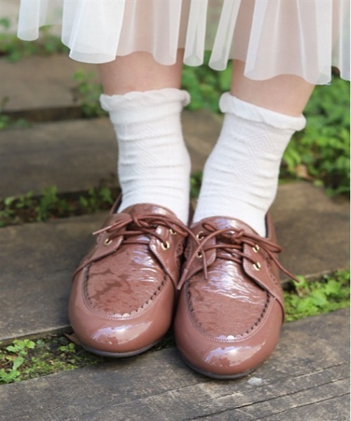 axes femme（アクシーズ ファム） パンプス ジャガード切替レイン