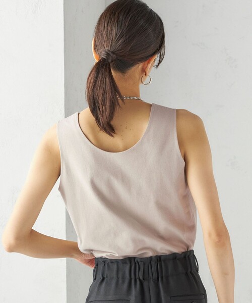 SHIPS(シップス) タンクトップ ノースリーブ 2WAY サテン SHIPS(シップス) タンクトップ ノースリーブ 2WAY サテン