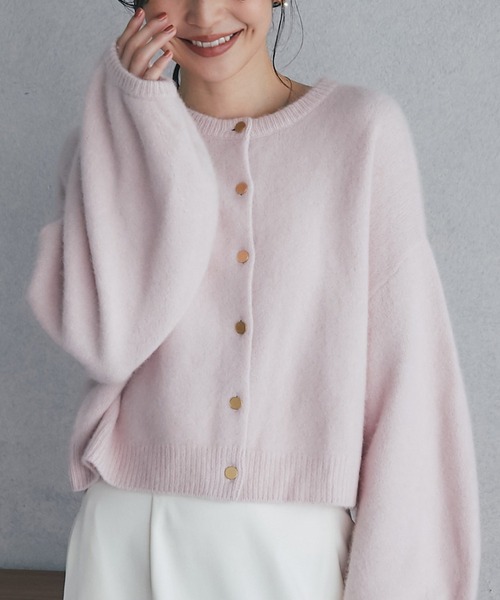 ラブテックボンボン　カーディガン　ピンク La boutique Bonbon（ラブティックボンボン） ニットカーディガン FREE