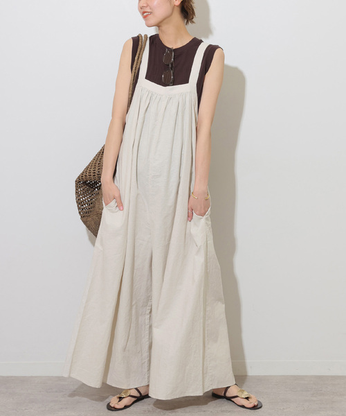 JOURNALSTANDARD relume 手洗い可 / ギャザーサロペット JOURNAL STANDARD relume｜《追加3》手洗い可 / ギャザー
