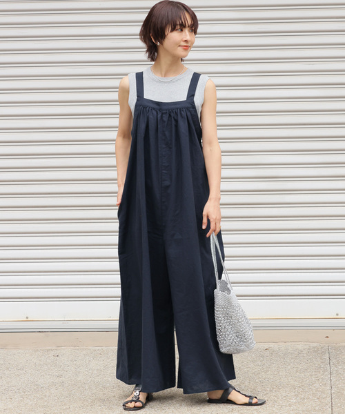 完売品　新品　relume ジャーナルスタンダードレリューム　ギャザーサロペット JOURNAL STANDARD relume サロペット オーバーオール 「再入荷