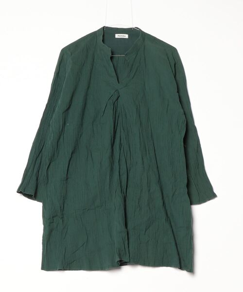「Plantation」 長袖ブラウス M size グリーン レディース