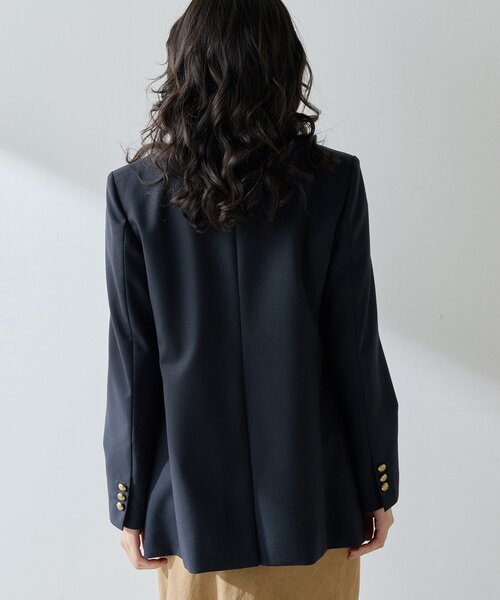 美品✨ウィムガゼット 紺ブレ テーラードジャケット ダブル 金釦