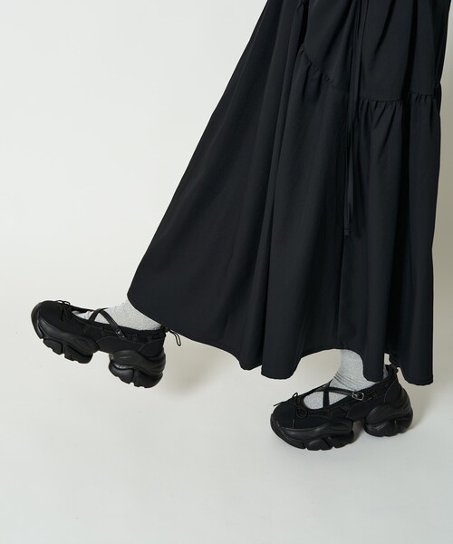 「FREAK'S STORE」 ローカットスニーカー 24.5cm ブラック レディース