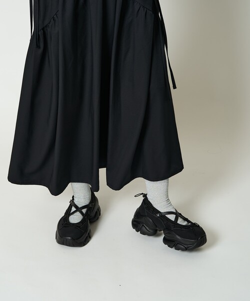 「FREAK'S STORE」 ローカットスニーカー 24.5cm ブラック レディース