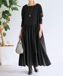 BEARDSLEY / 31900円　ドッキングボリュームワンピース BEARDSLEY（ビアズリー） ワンピース ドッキングボリュームワンピース