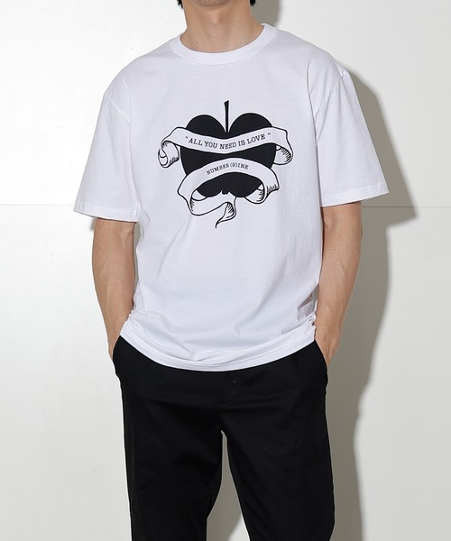 「NUMBER (N)INE」 半袖Tシャツ 2 グレー系その他 メンズ