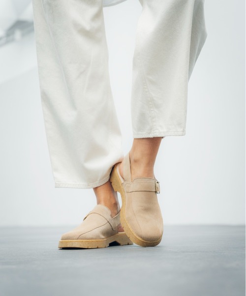 KLEMAN×UNITED ARROWS 別注42 約26.5㎝　スエード モカ KLEMAN（クレマン） サンダル CAMBUSE V (SUEDE) | カンビュズ