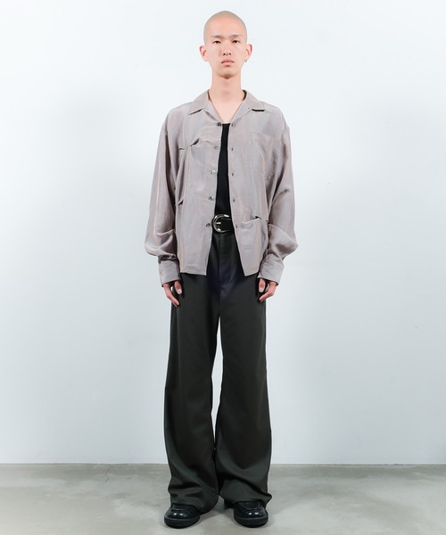 JieDa（ジエダ） シャツ HAND STITCH OPEN COLLAR SHIRT メンズ