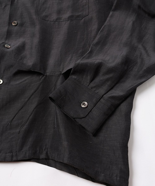 JieDa（ジエダ） シャツ HAND STITCH OPEN COLLAR SHIRT メンズ