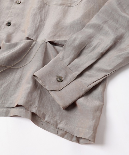 JieDa（ジエダ） シャツ HAND STITCH OPEN COLLAR SHIRT メンズ