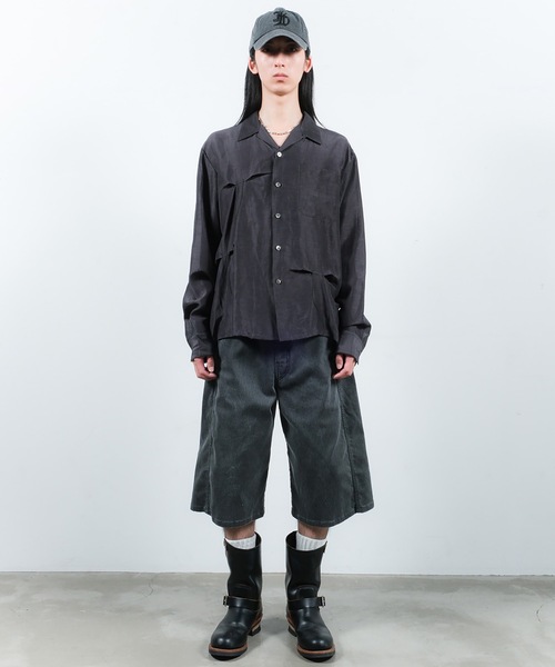 JieDa（ジエダ） シャツ HAND STITCH OPEN COLLAR SHIRT メンズ