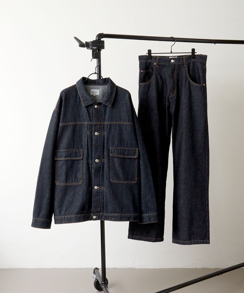 EMMA CLOTHES　デニムセットアップ　インディゴブルー EMMA CLOTHES 「EMMA CLOTHES」 セットアップ M インディゴ