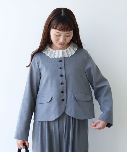 bulle de savon（ビュルデサボン） ジャケット ノーカラージャケット