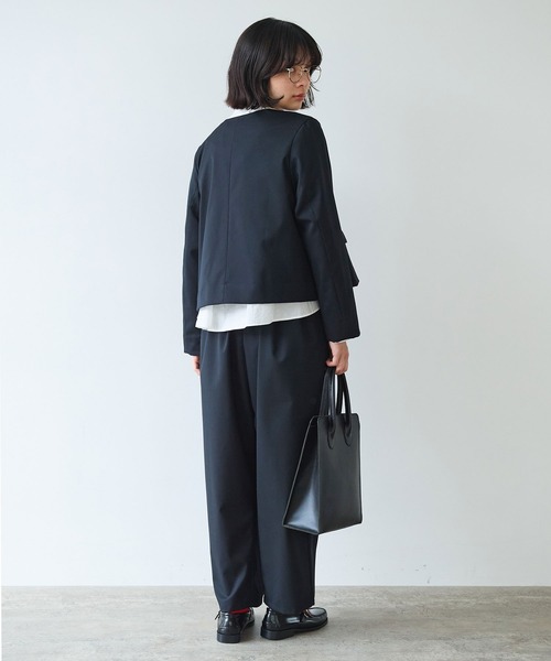 専用　　tuitaci 花柄 ノーカラージャケット サイズ2 bulle de savon（ビュルデサボン） ジャケット ノーカラージャケット