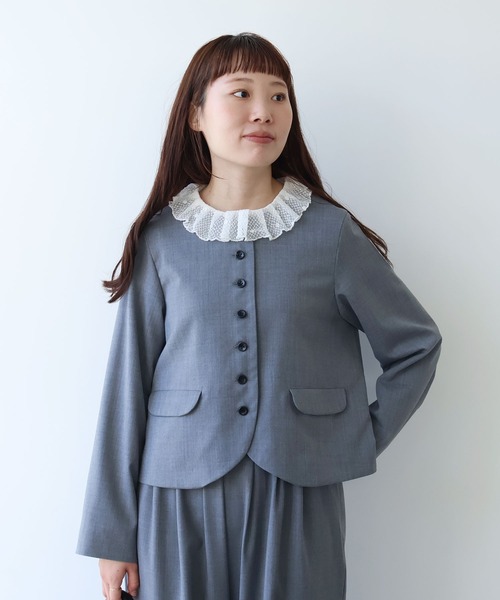 bulle de savon（ビュルデサボン） ジャケット ノーカラージャケット