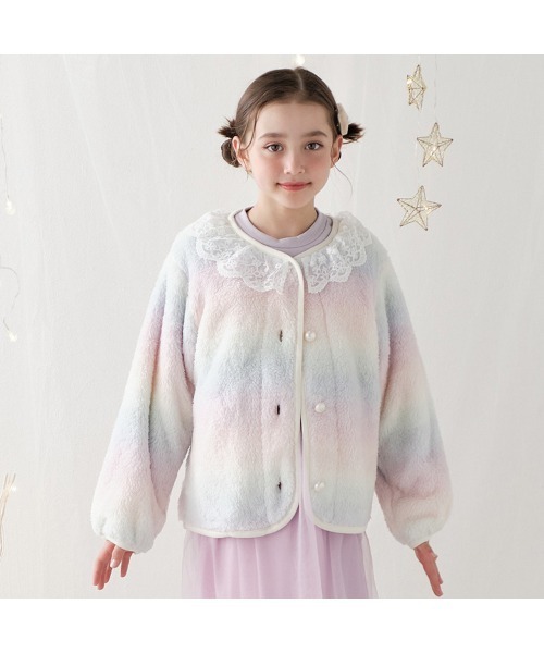 Crescent ブルゾン アウター レース衿ボアジャケット キッズ 子供服
