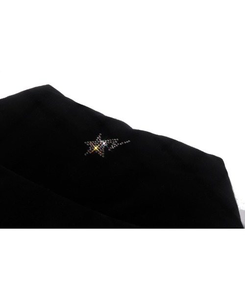 ダウンコート ダウンジャケット CRYSTAL STONE BAPE LOGO VELOUR DOWN JACKET レディースの画像