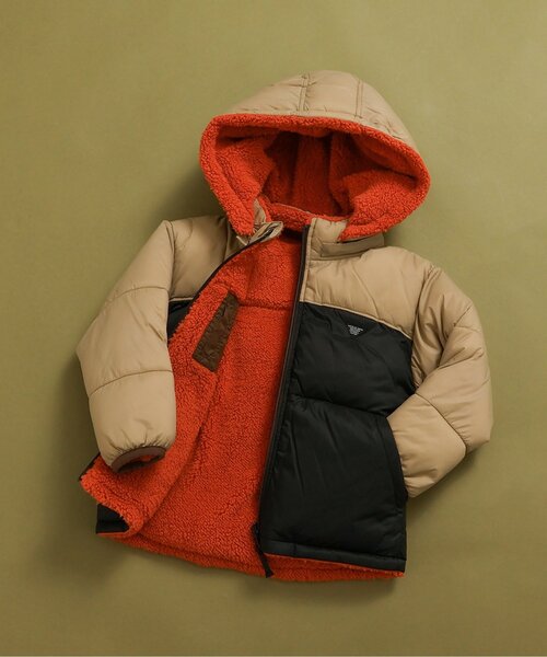 キッズ ダウン リバーシブル BREEZE（ブリーズ） ダウン アウター 「洗える/4WAY」中綿ボア
