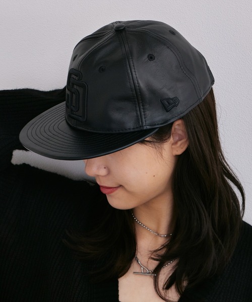 BILL WALL LEATHER × NEW ERA キャップ NEW ERA（ニューエラ） キャップ 帽子 GENUINE LEATHER 22196 キャップ