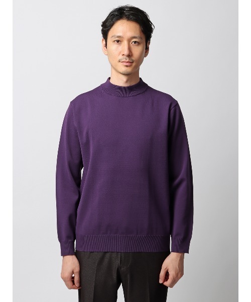 セーター ニット オフィニット モックネックニット 長袖