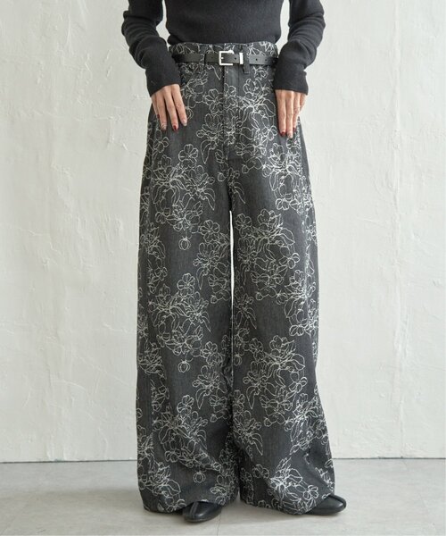 notch. パンツ 花柄ジャガードパンツ レディース : ZOZOTOWN Yahoo!店