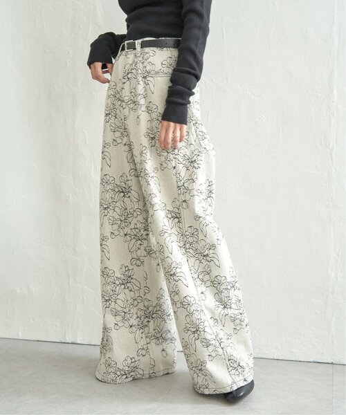 notch. パンツ 花柄ジャガードパンツ レディース : ZOZOTOWN Yahoo!店