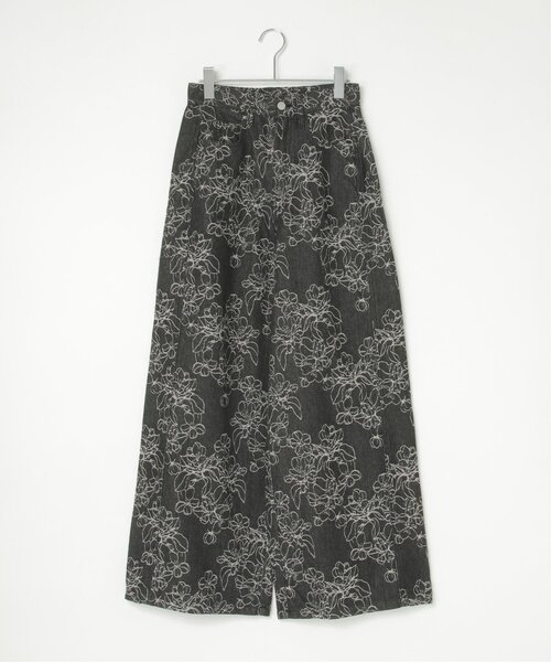 notch. パンツ 花柄ジャガードパンツ レディース : ZOZOTOWN Yahoo!店