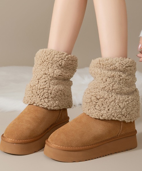 miniministore（ミニミニストア） レッグウォーマー ボアレッグ