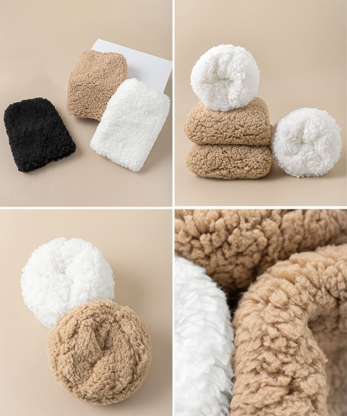 もこもこ miniministore（ミニミニストア） レッグウォーマー ボアレッグ