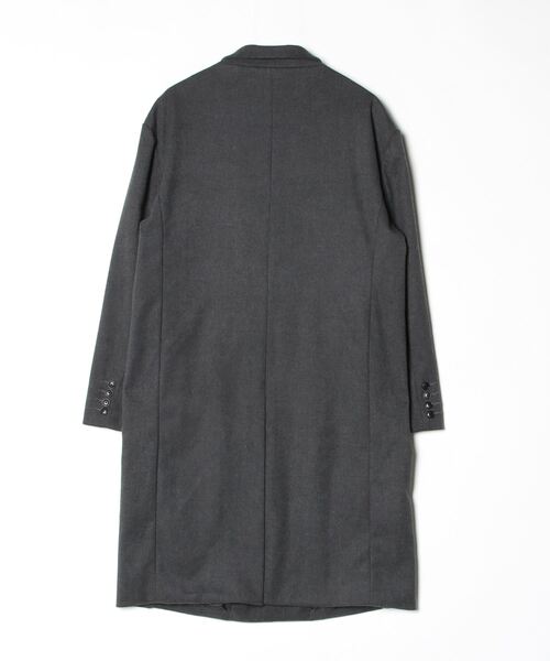 「BLACK by VANQUISH」 チェスターコート M グレー メンズ_画像2