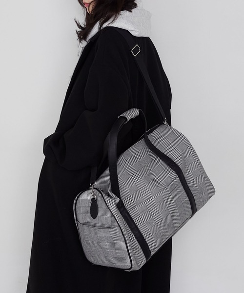 forksy.（フォルクシー） ボストンバッグ 「forksy.」チェック柄2way