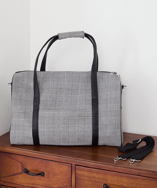 forksy.（フォルクシー） ボストンバッグ 「forksy.」チェック柄2way