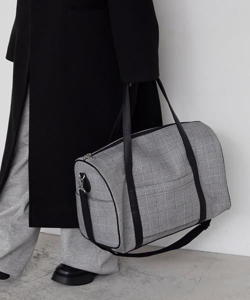 forksy.（フォルクシー） ボストンバッグ 「forksy.」チェック柄2way