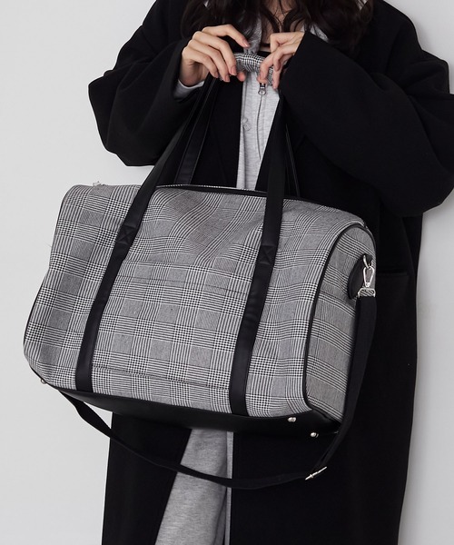 forksy.（フォルクシー） ボストンバッグ 「forksy.」チェック柄2way