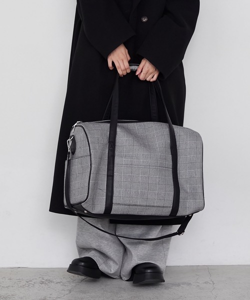 forksy.（フォルクシー） ボストンバッグ 「forksy.」チェック柄2way