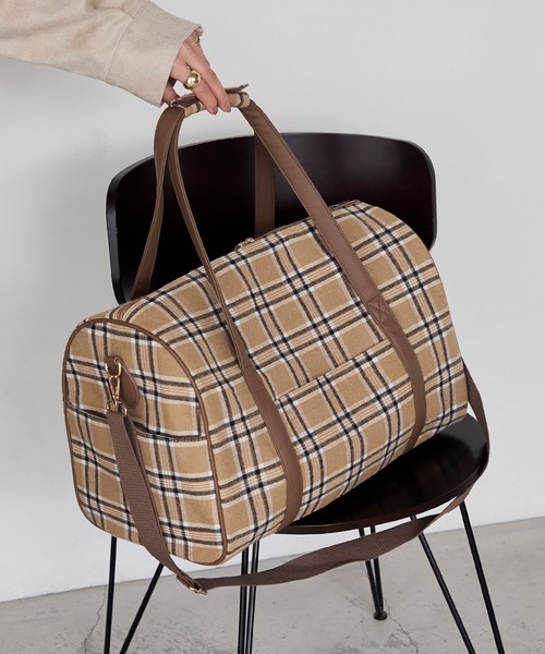 forksy.（フォルクシー） ボストンバッグ 「forksy.」チェック柄2way