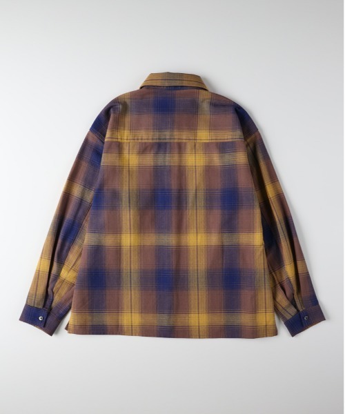 BACK NUMBER シャツ 「BACK NUMBER」オーバーサイズチェックシャツ