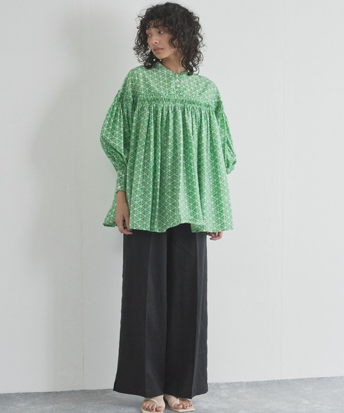 「Audrey and John Wad」 長袖ブラウス FREE イエロー レディース_画像3