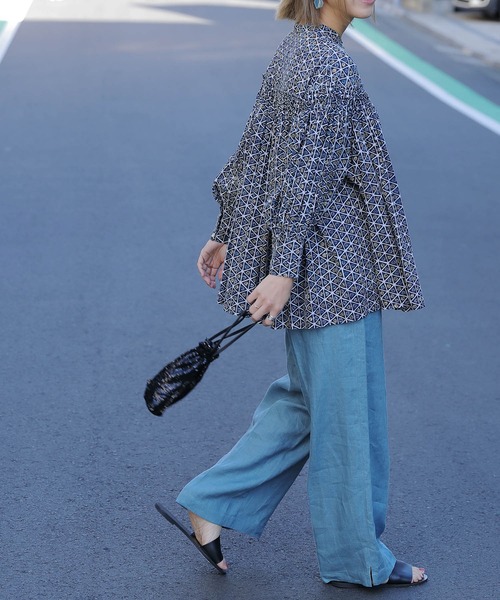 「Audrey and John Wad」 長袖ブラウス FREE イエロー レディース_画像5