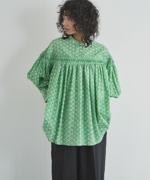 「Audrey and John Wad」 長袖ブラウス FREE イエロー レディース_画像9