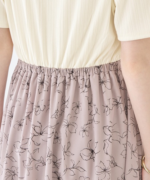 「alotta」 半袖ワンピース 3L ブラック系その他 レディース_画像3