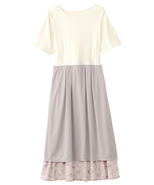 「alotta」 半袖ワンピース 3L ブラック系その他 レディース_画像7