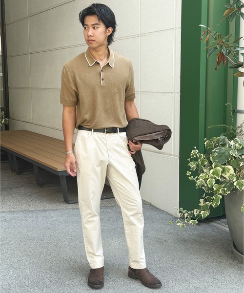 「BANANA REPUBLIC FACTORY STORE」 半袖ポロシャツ L ネイビー メンズ_画像5