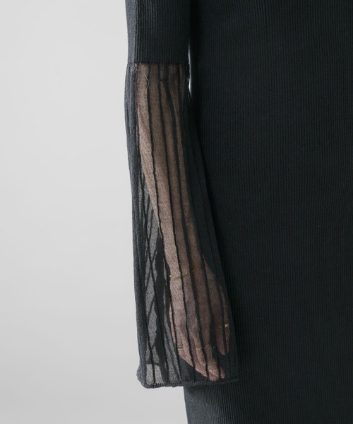 「NEUNA」 ニットワンピース LARGE アイボリー レディース_画像4