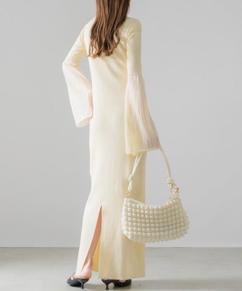 「NEUNA」 ニットワンピース LARGE アイボリー レディース_画像7