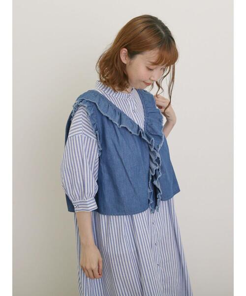 ワンピース　mameco sama Samansa Mos2（サマンサモスモス） 7分袖ワンピース M ネイビー