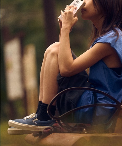 VANS（ヴァンズ） ローカットスニーカー 9 ブルー メンズ : ZOZOTOWN